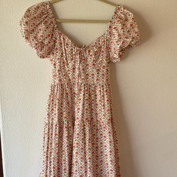 LOUP Poppy Field Romantic Cottagecore Dress Size Small / Medium - Picture 2 of 8